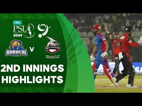 2nd Innings Highlights | Karachi Kings vs Lahore Qalandars | Match 26 | HBL PSL 9 | M1Z2U