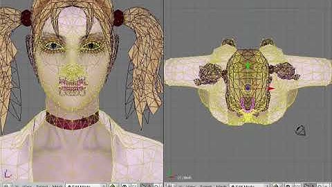 Lesson 4   - Import edit export Bloodlines Model Jeanette No Skirt with Ponytail Blender 3D