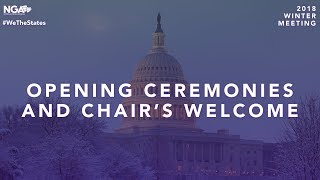 2018 Winter Meeting — Opening Ceremonies and Chair’s Welcome & Plenary Session 1
