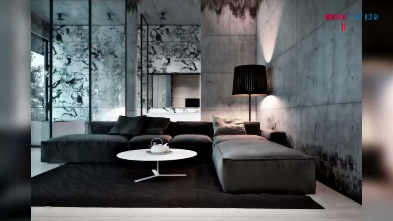 30 Exposed Concrete Walls In Interior Design Industrial