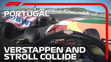 Verstappen And Stroll Collide In Practice | 2020 Portuguese Grand Prix