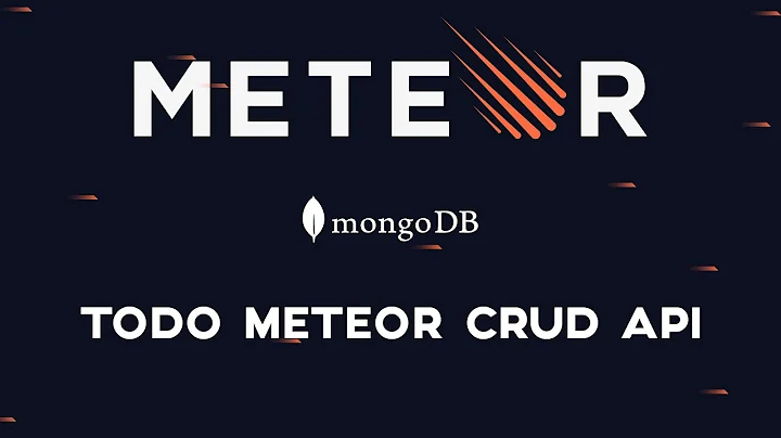 Meteor js | Mongo db | Crud Api | Tutorial | Crash Course