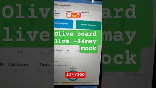 Olive board mock(sectional timing) 🎯✍️📕-110/200#ssc #study #motivation #ytshorts #viral #cgl#upsc
