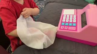 Learning Resources 73 Piece Cash Register with Solar Powered Calculator