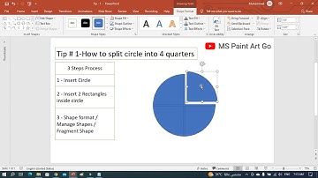 PowerPoint Tip # 1: Split Circle into quarters in PowerPoint