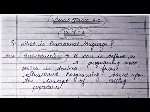 What is visual basic language complete all topic study - YouTube