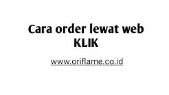 Cara order produk oriflame melalui web. - Durasi: 6.25. 