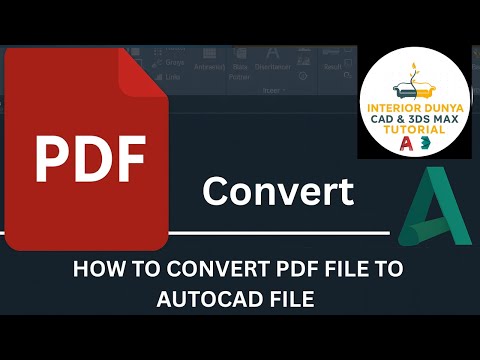 Convert PDF to AutoCAD (DWGDXF) in Minutes | Easy Step-by-Step Guide #interiordesign, #autocad, #id