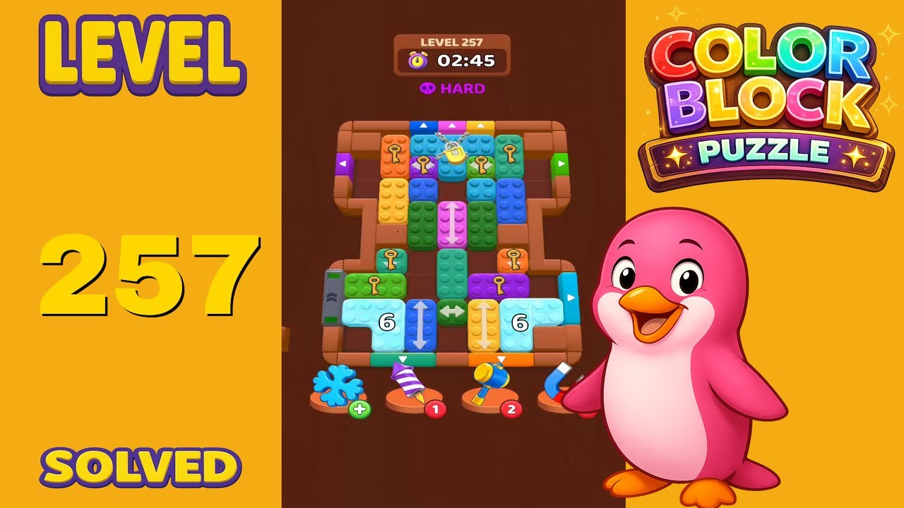 Color Block Puzzle – Level 257 | Walkthrough - YouTube