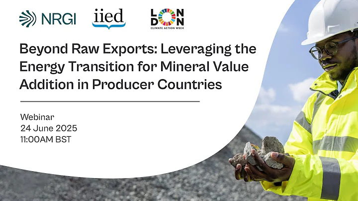 Beyond Raw Exports Leveraging the Energy Transition for Mineral Value Addition in Producer Countries