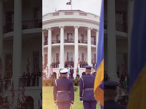 PM Modi And President Biden Receive A Ceremonious Guard Of Honor At The White House