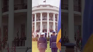 PM Modi and President Biden receive a ceremonious guard of honor at the White House
