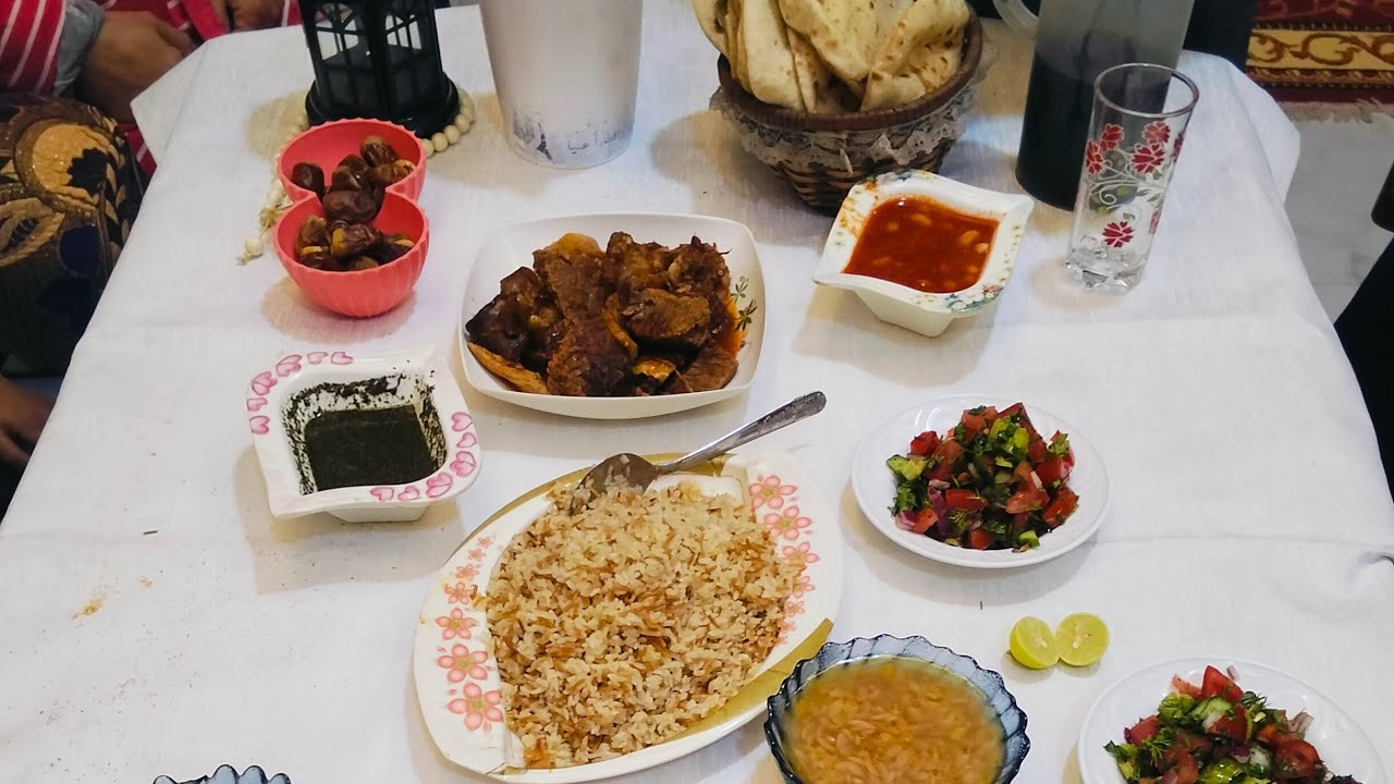 تجهيزات فطار اول يوم رمضان 🙈❤️🌛