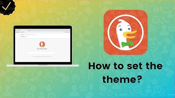 How to set the theme on duckduckgo?