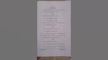 MSc- Botany 1sem. Exam.- Dec-2024, paper-2 Biology & Diversity of Algae, bryophyta & pteridophyta.