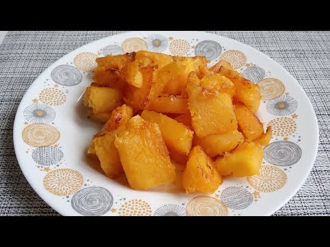 Жареная тыква, очень вкусная!