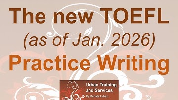 New TOEFL 2026 Practice Writing