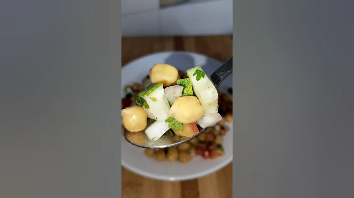 High Protein Salad 🥗 | Chickpeas Salad | Chana Chaat | #shorts #asmr #trending #proteinsalad
