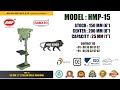 HMP-15 25mm (1") Square Model Bench Drilling Machine Pillar Drill Machine Manufacturer Rajkot INDIA