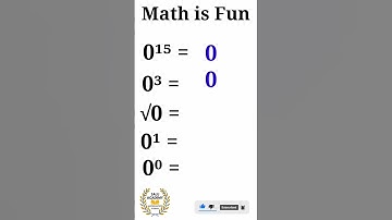 Algebra with zero ( exponents, square root ) math fun pattern|| #shorts #mathshorts