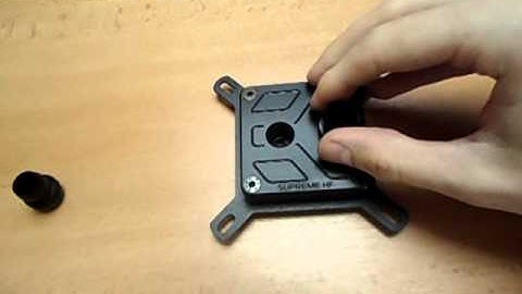 EK Supreme-HF CPU block + Bitspower Matt Black Mini fitting