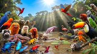 Amazonia: ASMR Sounds Of Endangered Animals For Deep Relaxation &amp; Sleep | 4K ULTRA HD