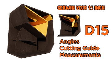 Cerwin Vega 15 Inch Plan Modified by DIY PLANET CV D15 Bandpass Subwoofer Box Design
