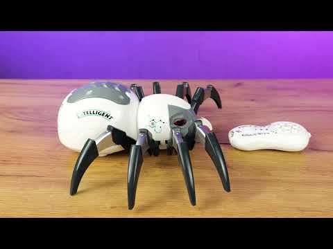 Животное XB1220 на радиоуправлении — паук 24 см, аккумулятор, USB-зарядное, пар/дым, музыка, звук, ездит., видео 1