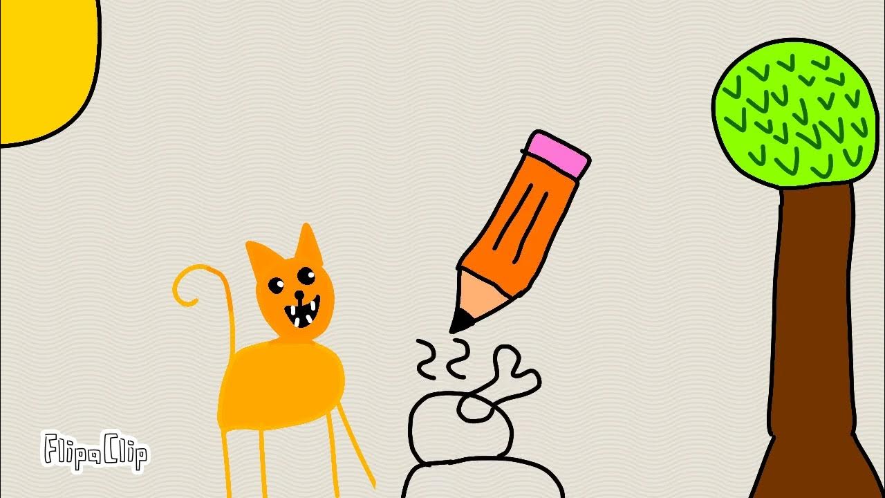 кошка и карандаш ️🐱🍗 ️ - YouTube
