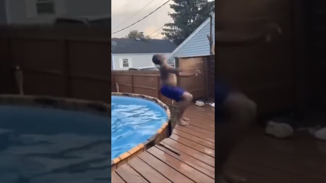 When Jumping Into A Swimming Pool Goes Wrong