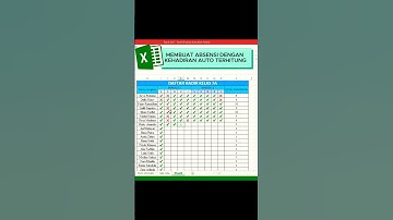 Cara Membuat Absensi Otomatis di Excel Pakai Tanda Centang & Silang!