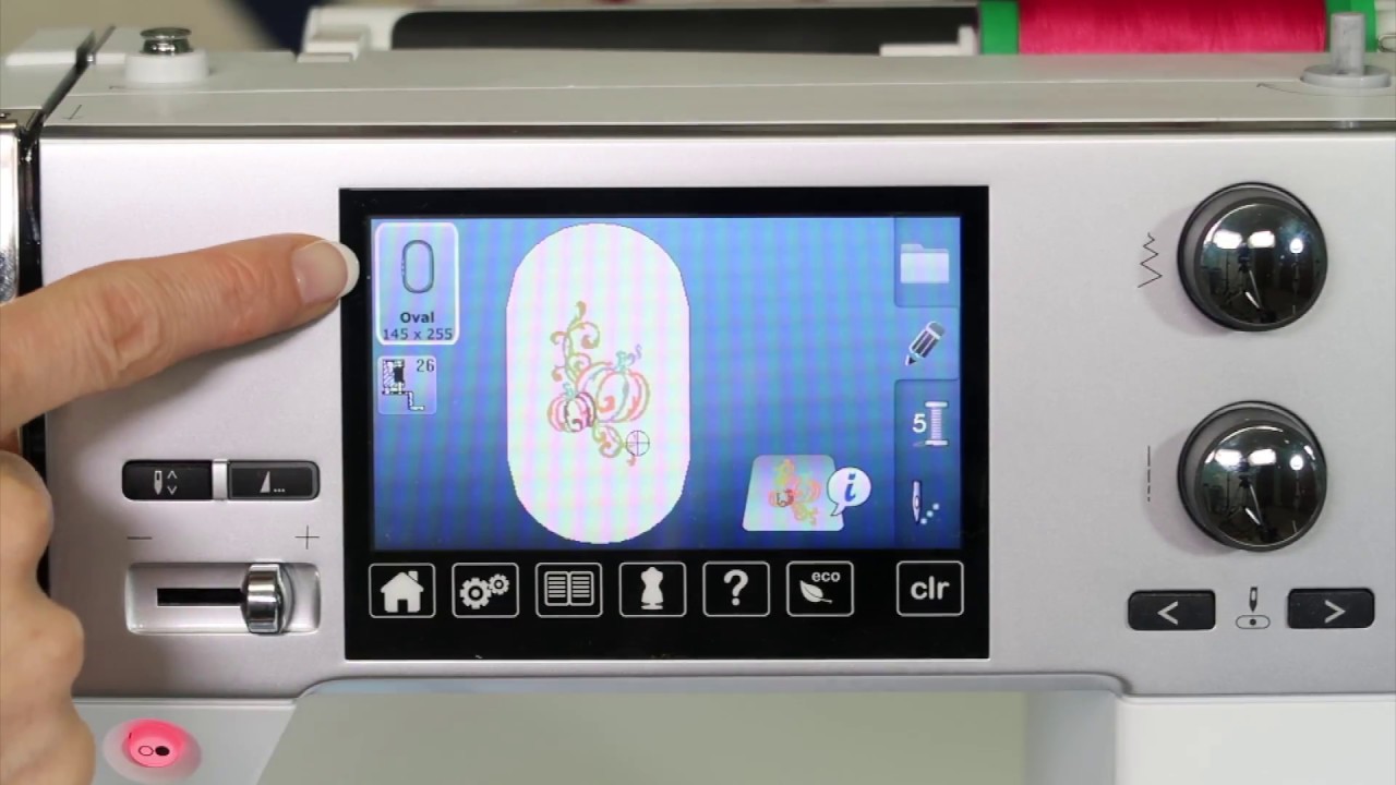 Bernina 560 82 Embroidery Functions Overview YouTube