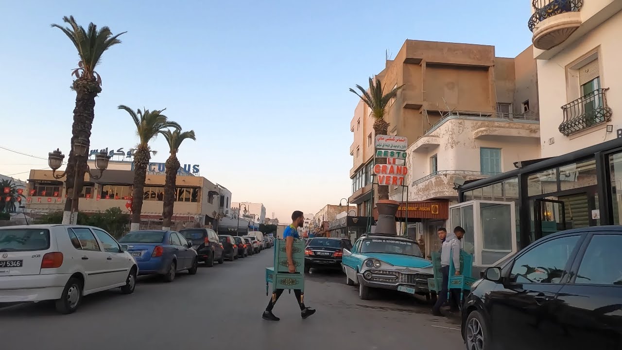 Iftar in la Goulette, Sunset In Rades, Tunisia 🇹🇳 4k , حلق الوادي,  رادس