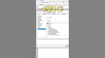 Add Country Code (+92) in Excel Using Ctrl+1 | Quick Excel Trick!