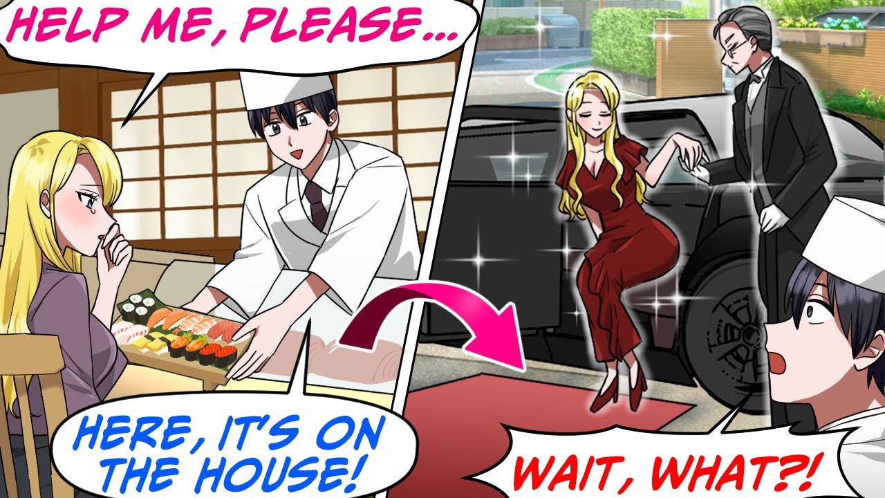 Right Before I Closed My Sushi Shop, I Fed This Foreigner Who Lost Her Wallet![RomCom Manga Dub]