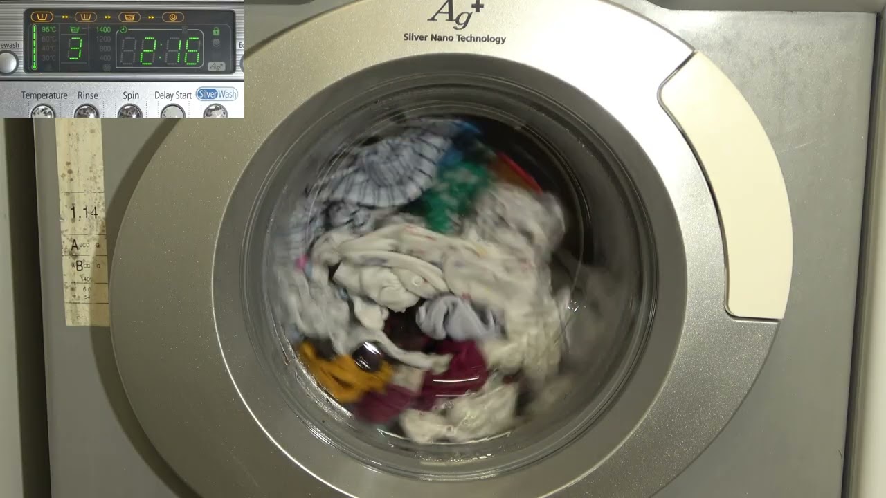 Samsung Smart Silver Nano B1445AS / Load, program, pre wash