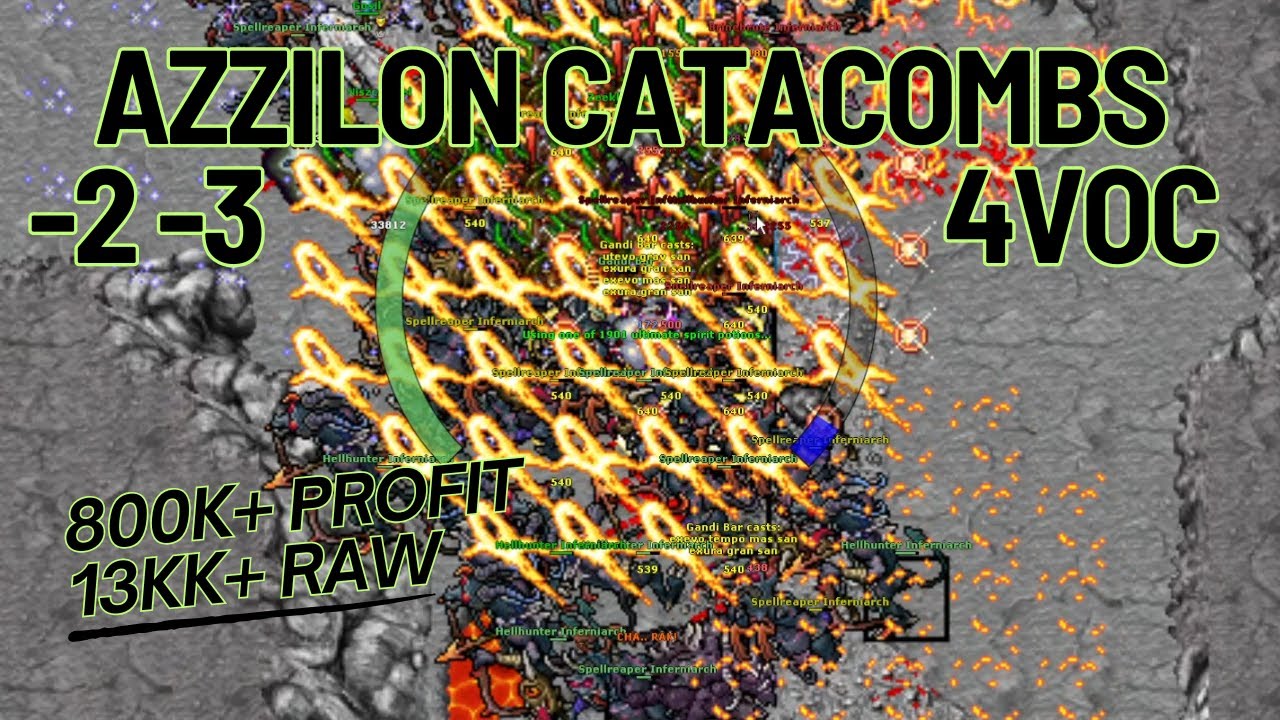 Azzilon catacombs 4VOC 13kk+ 900-1100 team