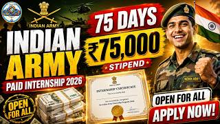 Indian Army Paid Internship 2026 | ₹75,000 Stipend AI, Software, Data Analyst & Robotics | Apply Now screenshot 5