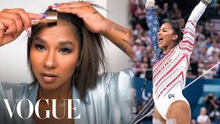Gold Medalist Jordan Chiles's Olympic-Ready Makeup Routine | Beauty Secrets | Vogue screenshot 1