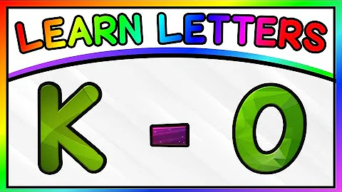 LEARN LETTERS FOR TODDLERS - PART THREE: LETTER RECOGNITION K - O | Recognizing ABC Letters