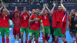 Morocco ease past Angola to clinch record-equalling 3rd Futsal AFCON title (English subtitles)