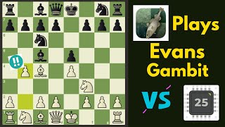 Stockfish 15.1 plays the EVANS GAMBIT vs - Chess.com - MAXIMUM bot (3200) screenshot 4