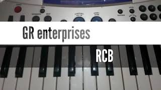 Video thumbnail of "How to play RCB theme song on piano"