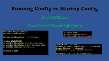 Cisco Running Config vs Startup Config  - A COMPLETE PACKET TRACER LAB DEMO