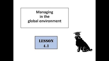 4 1  Managing in the global environment (part 1).