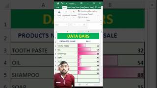 Data Bars in Excel #excel #shorts