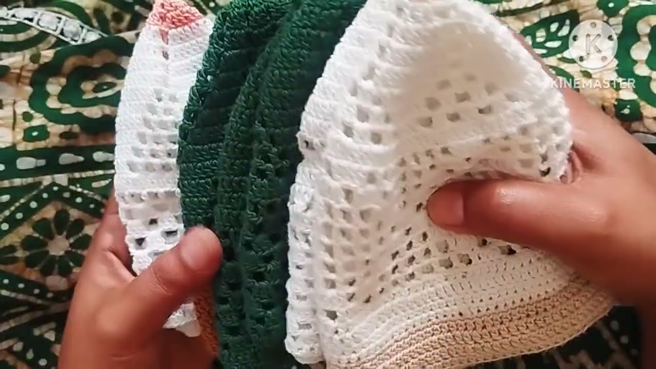 কুশিকাটার নামাজের টুপির কিছু ডিজাইন।Crochet prayer cap design👍👍
