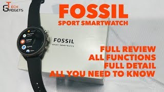 omfatte slot Mange Fossil Sport Smart Watch | Wear OS | Complete Review | FTW6024 - YouTube