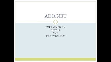 1-ADO.Net Introduction