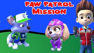 Paw Patrol Skye and Rocky Adventure City Game to Stop the Blackout